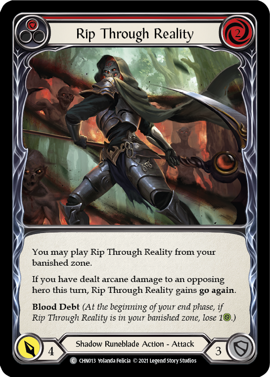 Rip Through Reality (Red) [CHN013] (Monarch Chane Blitz Deck) | Webway Games