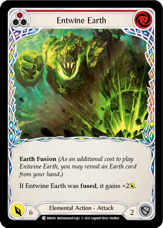 Entwine Earth (Red) [BRI016] (Tales of Aria Briar Blitz Deck)  1st Edition Normal | Webway Games