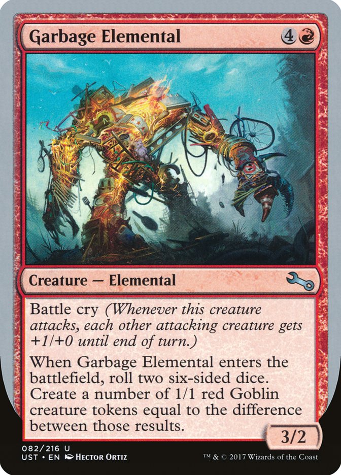 Garbage Elemental (3/2 Creature) [Unstable] | Webway Games