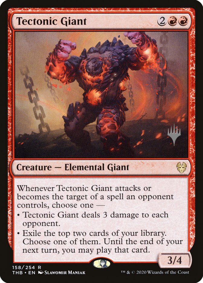 Tectonic Giant (Promo Pack) [Theros Beyond Death Promos] | Webway Games
