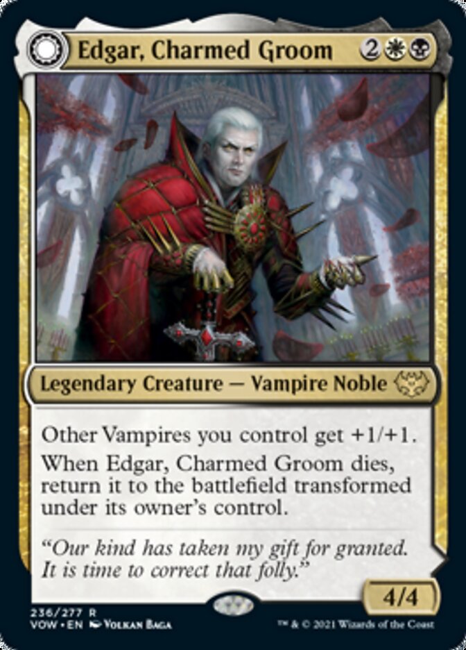 Edgar, Charmed Groom // Edgar Markov's Coffin [Innistrad: Crimson Vow] | Webway Games