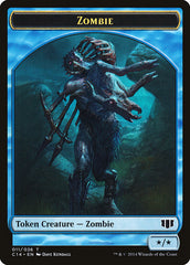Kraken // Zombie (011/036) Double-sided Token [Commander 2014 Tokens] | Webway Games