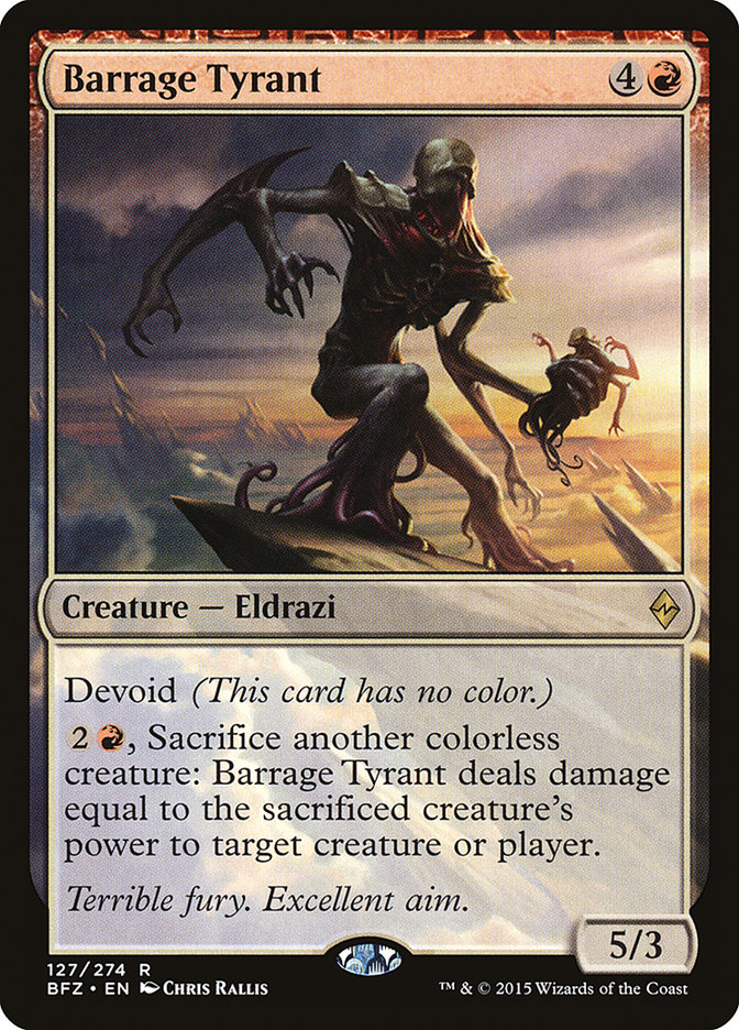 Barrage Tyrant [Battle for Zendikar] | Webway Games