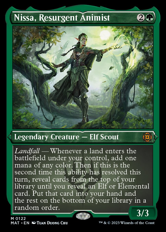 Nissa, Resurgent Animist (Foil Etched) [March of the Machine: The Aftermath] | Webway Games