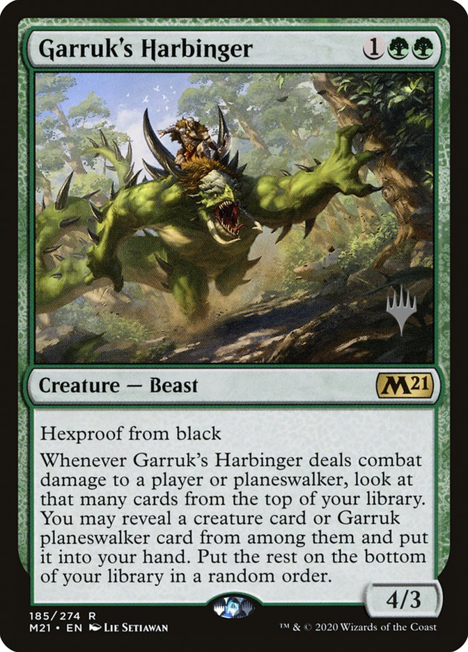 Garruk's Harbinger (Promo Pack) [Core Set 2021 Promos] | Webway Games