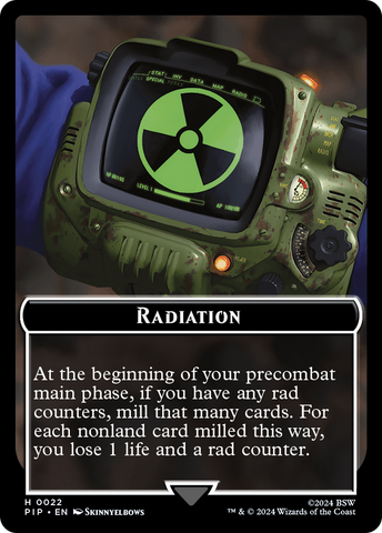 Radiation // Alien Double-Sided Token [Fallout Tokens]