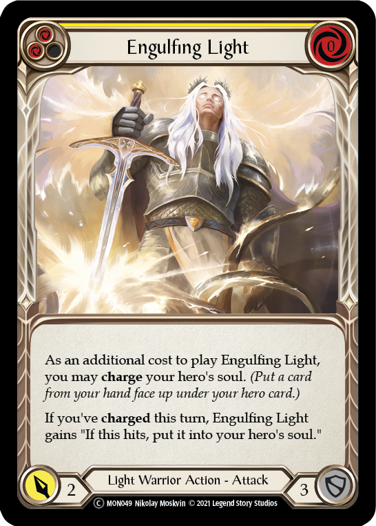 Engulfing Light (Yellow) [U-MON049] Unlimited Normal | Webway Games