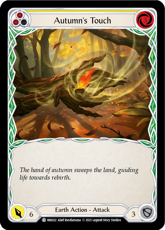 Autumn's Touch (Yellow) [BRI022] (Tales of Aria Briar Blitz Deck)  1st Edition Normal | Webway Games
