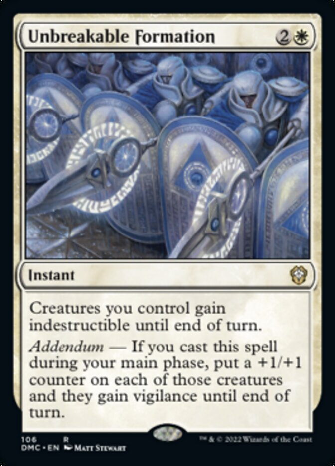Unbreakable Formation [Dominaria United Commander] | Webway Games