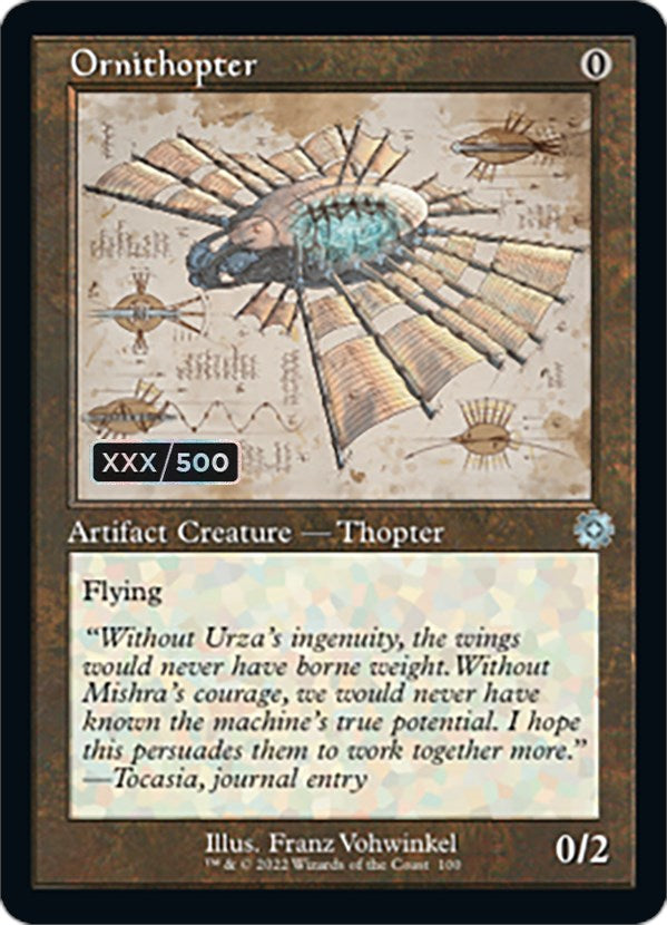 Ornithopter (Retro Schematic) (Serial Numbered) [The Brothers' War Retro Artifacts] | Webway Games