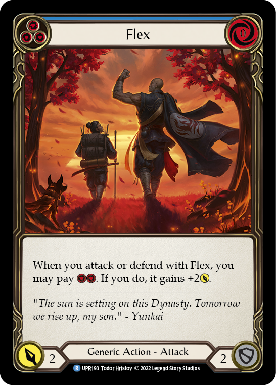 Flex (Blue) [UPR193] (Uprising)  Rainbow Foil | Webway Games