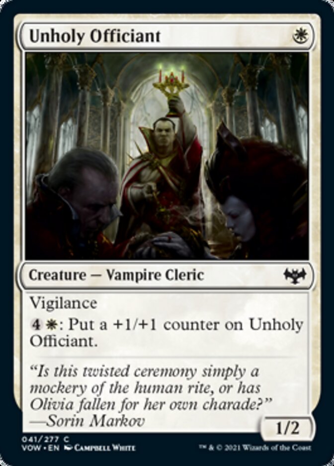 Unholy Officiant [Innistrad: Crimson Vow] | Webway Games