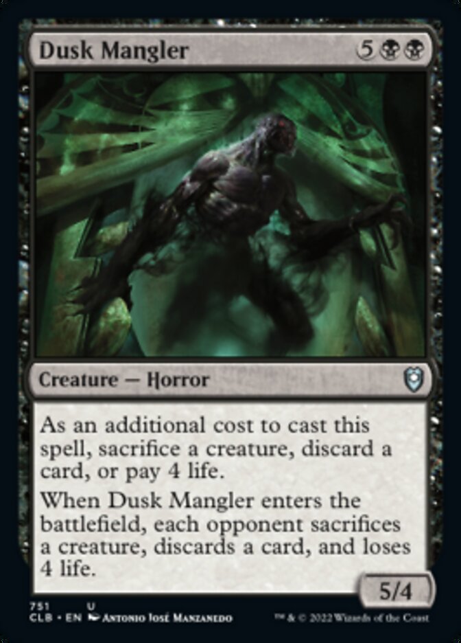 Dusk Mangler [Commander Legends: Battle for Baldur's Gate] | Webway Games