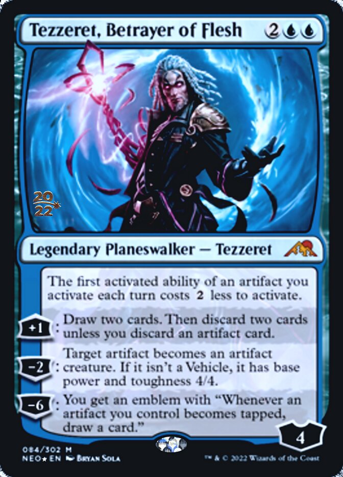 Tezzeret, Betrayer of Flesh [Kamigawa: Neon Dynasty Prerelease Promos] | Webway Games
