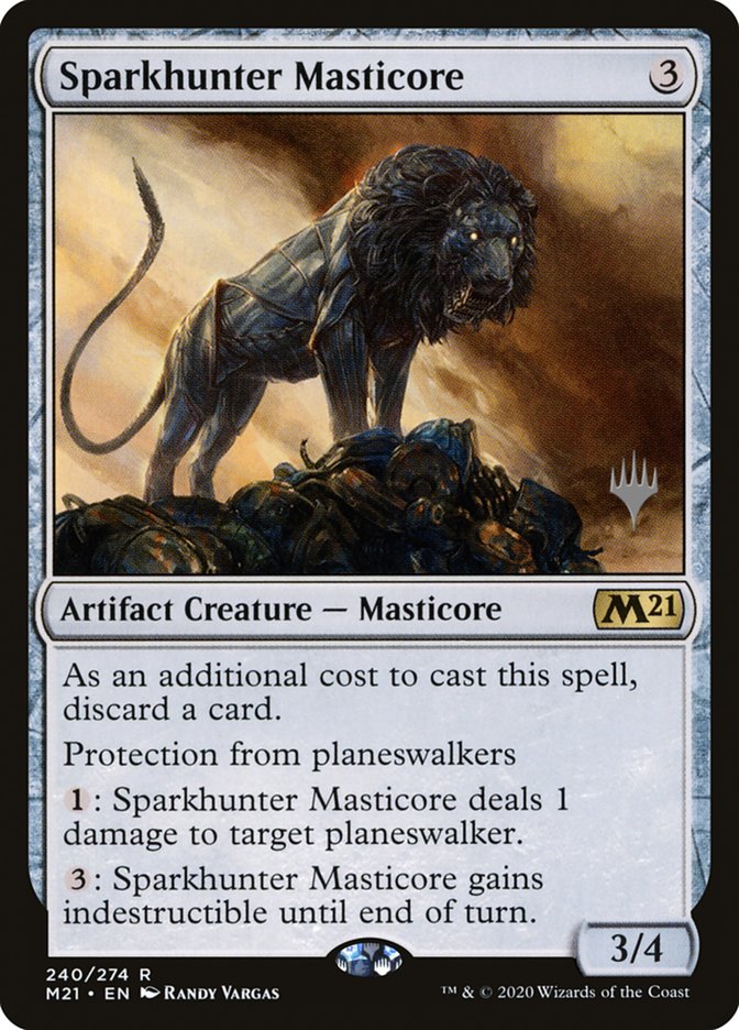 Sparkhunter Masticore (Promo Pack) [Core Set 2021 Promos] | Webway Games