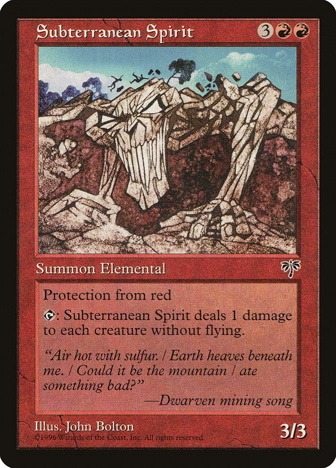 Subterranean Spirit [Mirage] | Webway Games