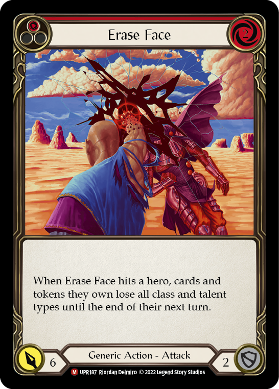 Erase Face [UPR187] (Uprising)  Rainbow Foil | Webway Games
