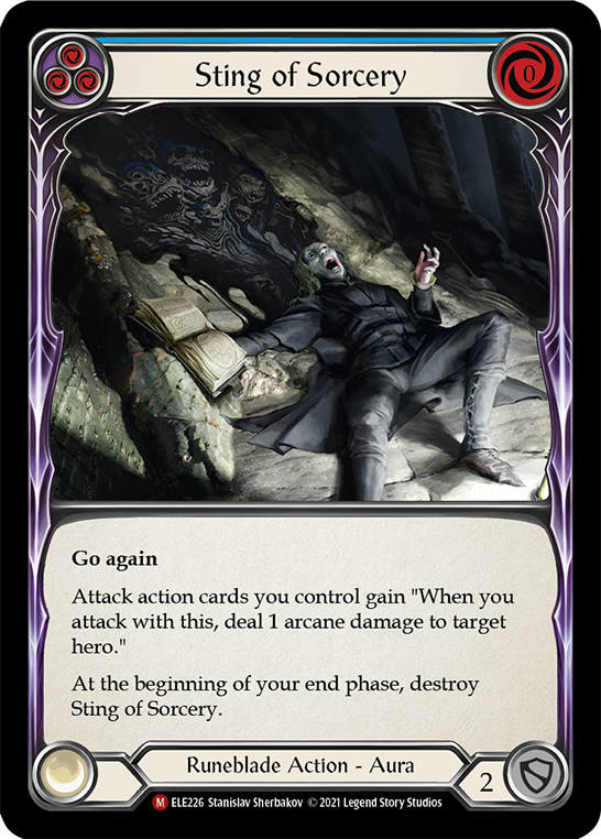 Sting of Sorcery [ELE226] (Tales of Aria)  1st Edition Rainbow Foil | Webway Games