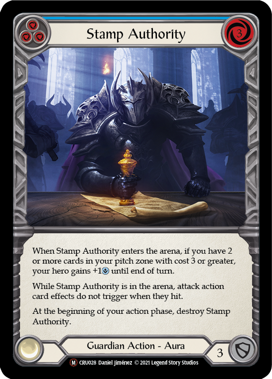 Stamp Authority (Rainbow Foil) [CRU028-RF] Unlimited Rainbow Foil | Webway Games