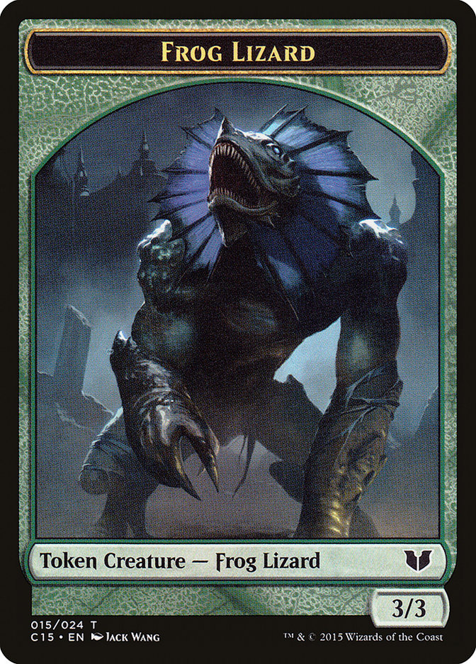 Frog Lizard // Germ Double-Sided Token [Commander 2015 Tokens] | Webway Games