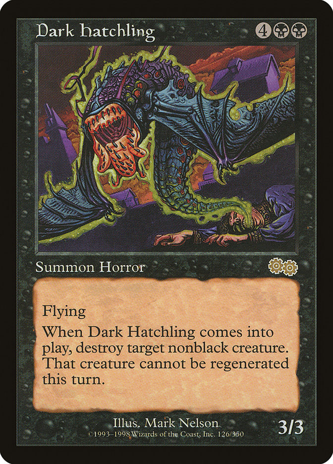 Dark Hatchling [Urza's Saga] | Webway Games