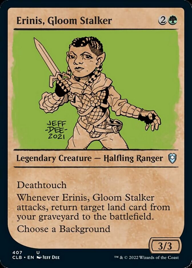 Erinis, Gloom Stalker (Showcase) [Commander Legends: Battle for Baldur's Gate] | Webway Games