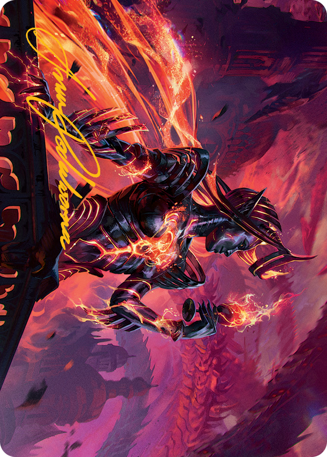 Ayara, Furnace Queen Art Card (Gold-Stamped Signature) [March of the Machine Art Series] | Webway Games