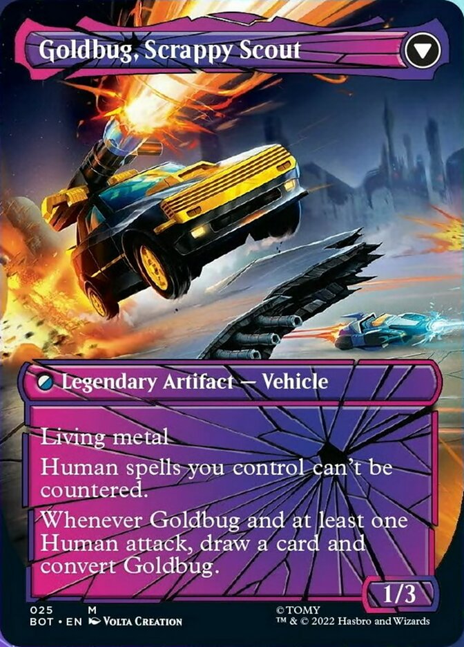 Goldbug, Humanity's Ally // Goldbug, Scrappy Scout (Shattered Glass) [Universes Beyond: Transformers] | Webway Games