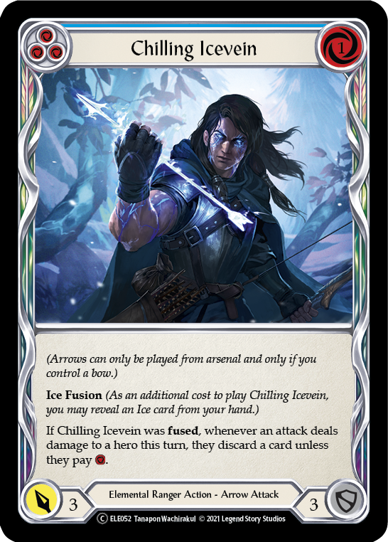 Chilling Icevein (Blue) [U-ELE052] Unlimited Normal | Webway Games