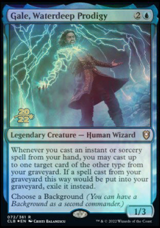 Gale, Waterdeep Prodigy [Commander Legends: Battle for Baldur's Gate Prerelease Promos] | Webway Games
