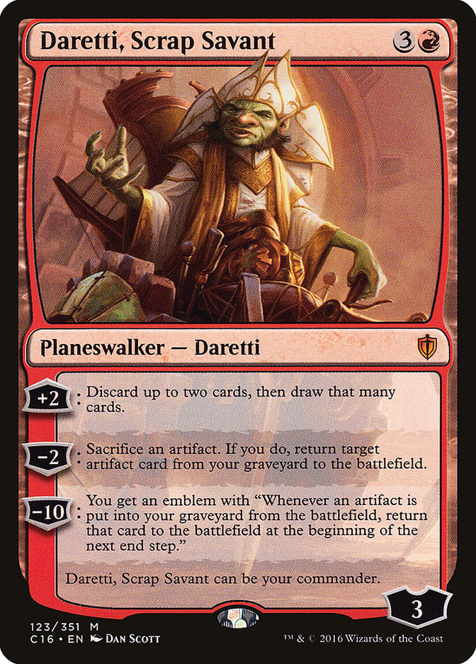 Daretti, Scrap Savant [Commander 2016] | Webway Games