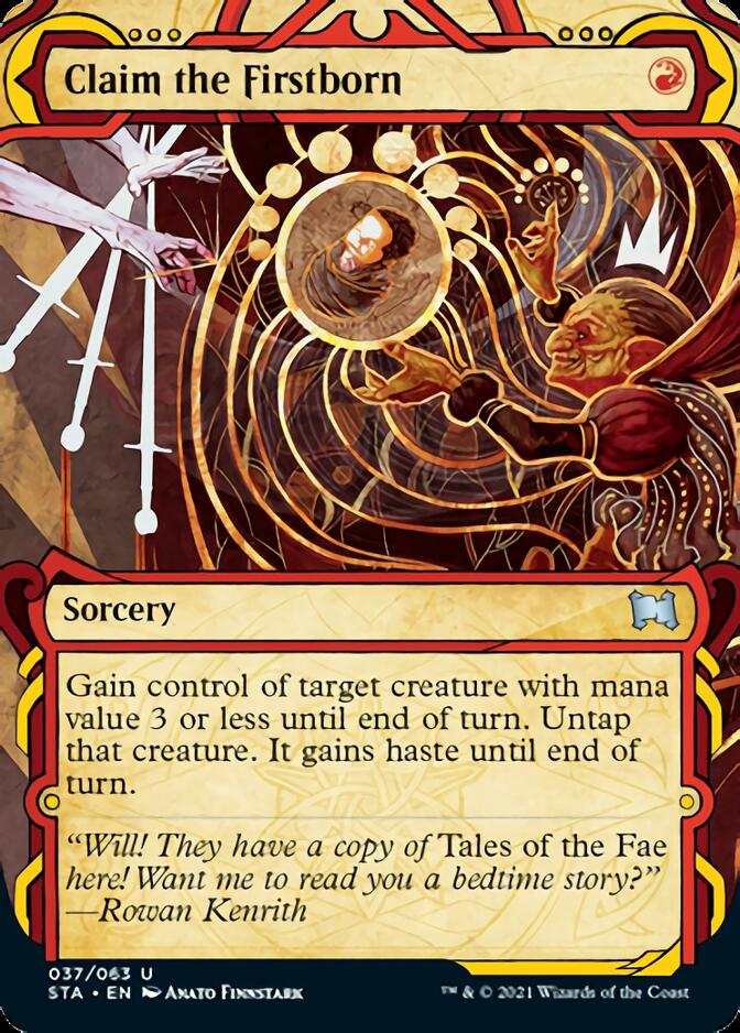 Claim the Firstborn (Etched Foil) [Strixhaven Mystical Archive] | Webway Games