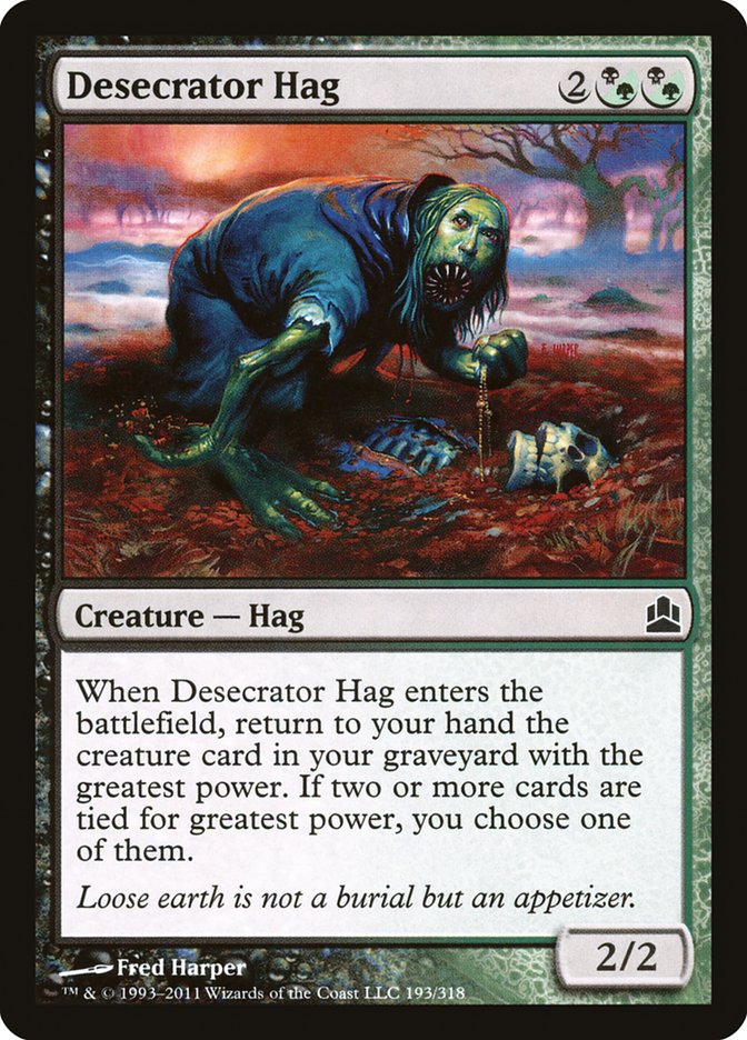 Desecrator Hag [Commander 2011] | Webway Games