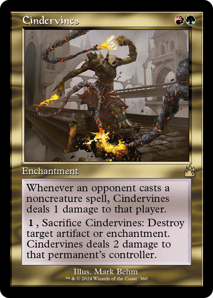 Cindervines (Retro Frame) [Ravnica Remastered] | Webway Games