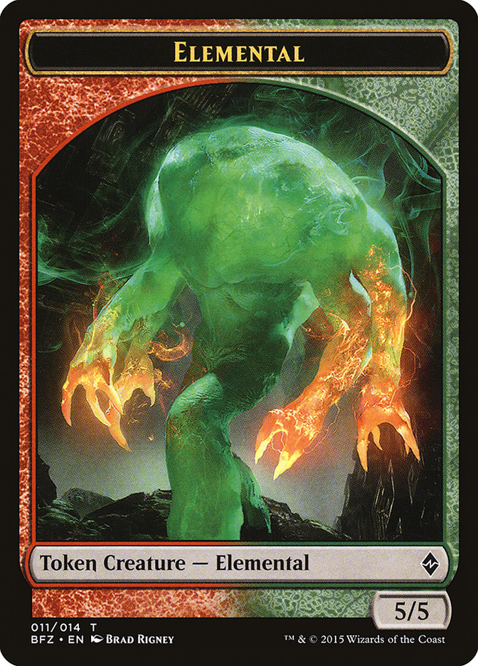 Elemental (011/014) [Battle for Zendikar Tokens] | Webway Games