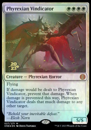 Phyrexian Vindicator [Phyrexia: All Will Be One Prerelease Promos] | Webway Games