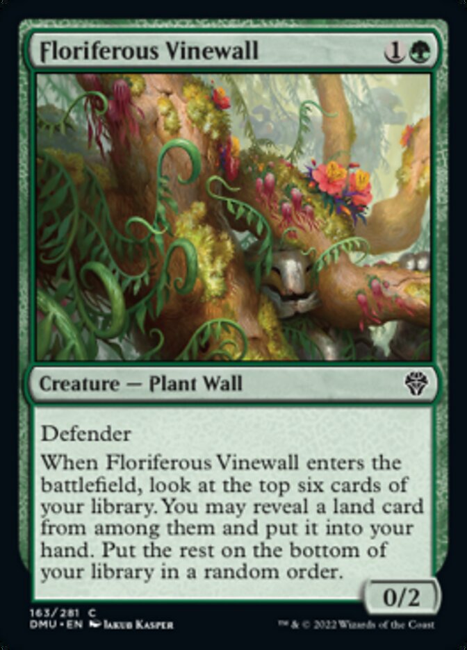 Floriferous Vinewall [Dominaria United] | Webway Games
