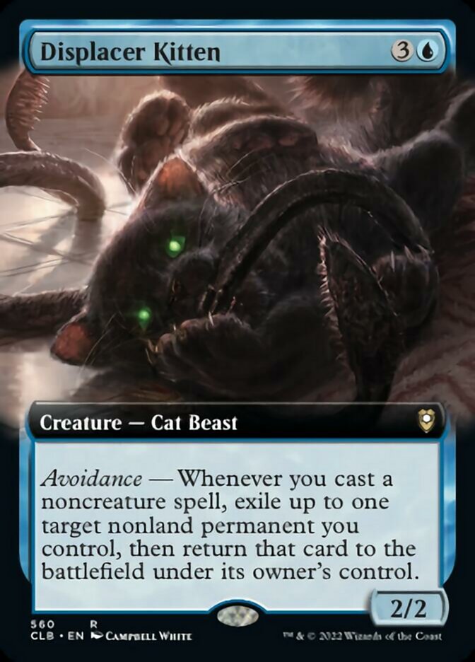Displacer Kitten (Extended Art) [Commander Legends: Battle for Baldur's Gate] | Webway Games