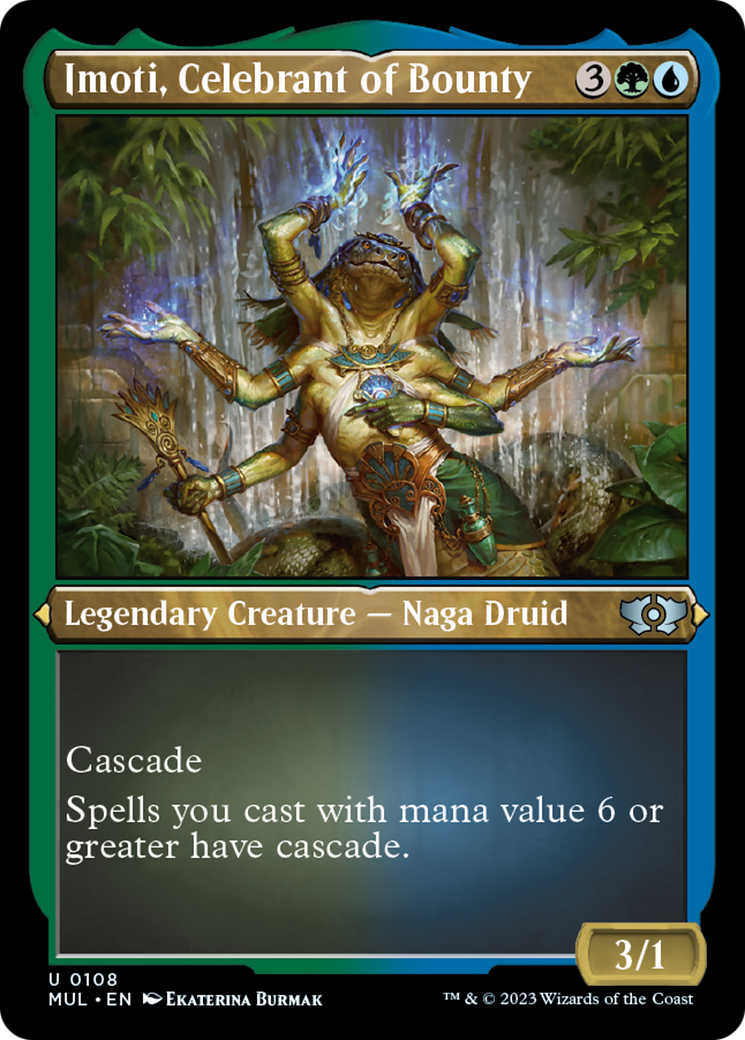 Imoti, Celebrant of Bounty (Foil Etched) [Multiverse Legends] | Webway Games