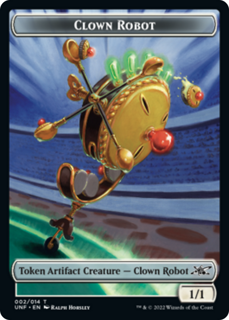 Clown Robot (002) // Balloon Double-sided Token [Unfinity Tokens] | Webway Games