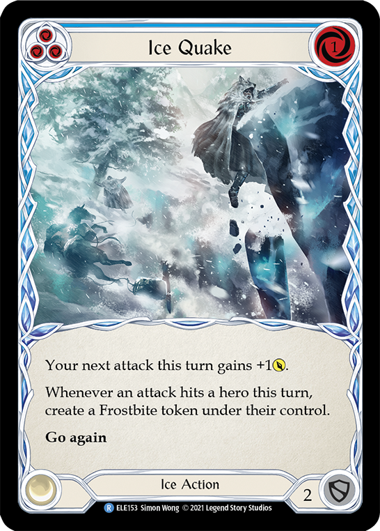 Ice Quake (Blue) [ELE153] (Tales of Aria)  1st Edition Normal | Webway Games