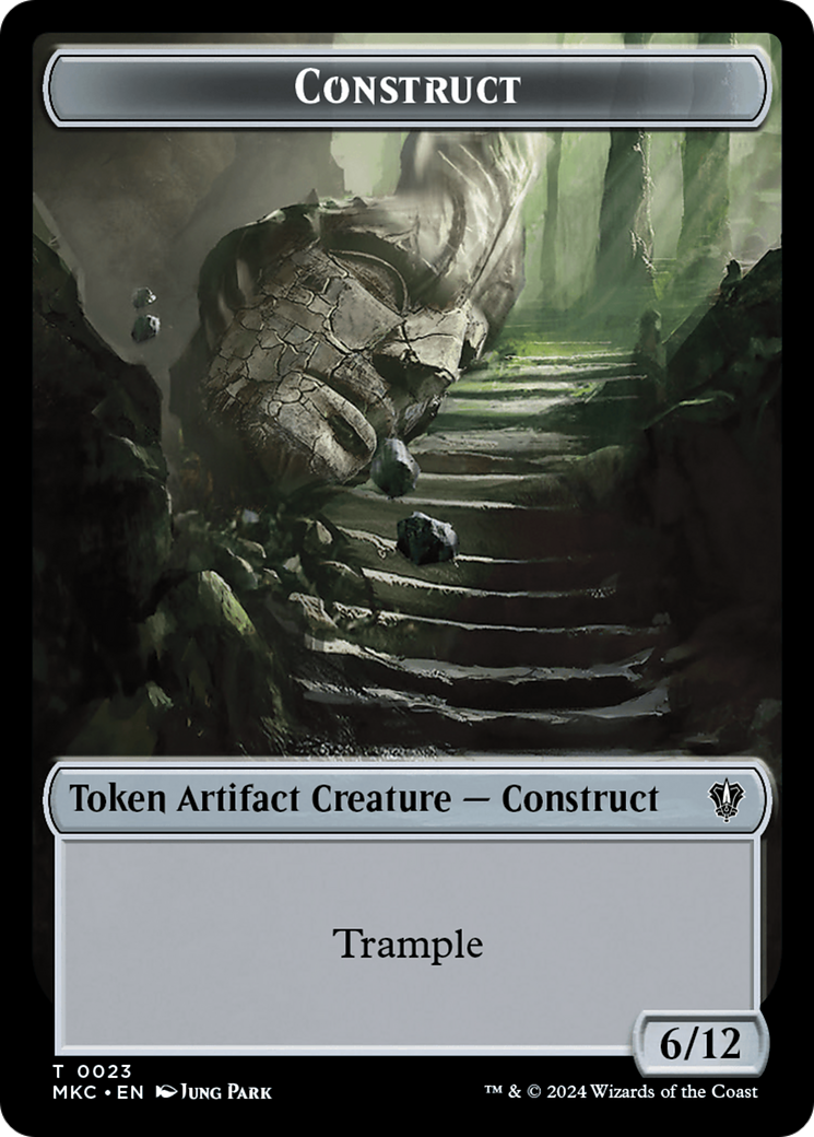 Construct // Soldier Double-Sided Token [Murders at Karlov Manor Commander Tokens] | Webway Games