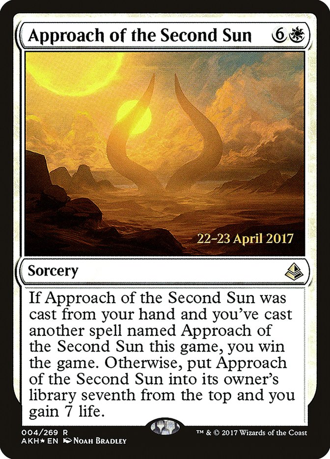 Approach of the Second Sun  (Prerelease) [Amonkhet Prerelease Promos] | Webway Games