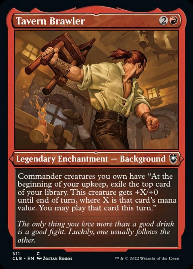 Tavern Brawler (Foil Etched) [Commander Legends: Battle for Baldur's Gate] | Webway Games