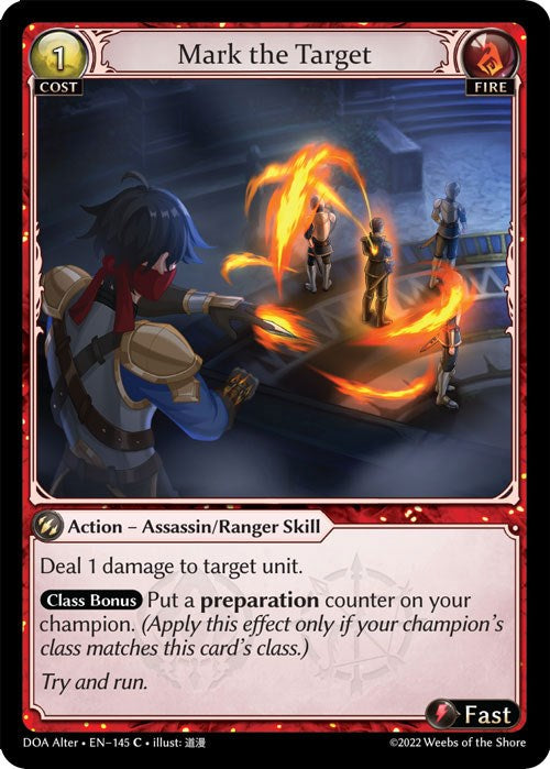 Mark the Target (145) [Dawn of Ashes: Alter Edition] | Webway Games