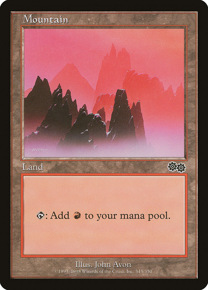 Mountain (#345) [Urza's Saga] | Webway Games