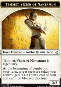 Temmet, Vizier of Naktamun // Zombie Token [Amonkhet Tokens] | Webway Games