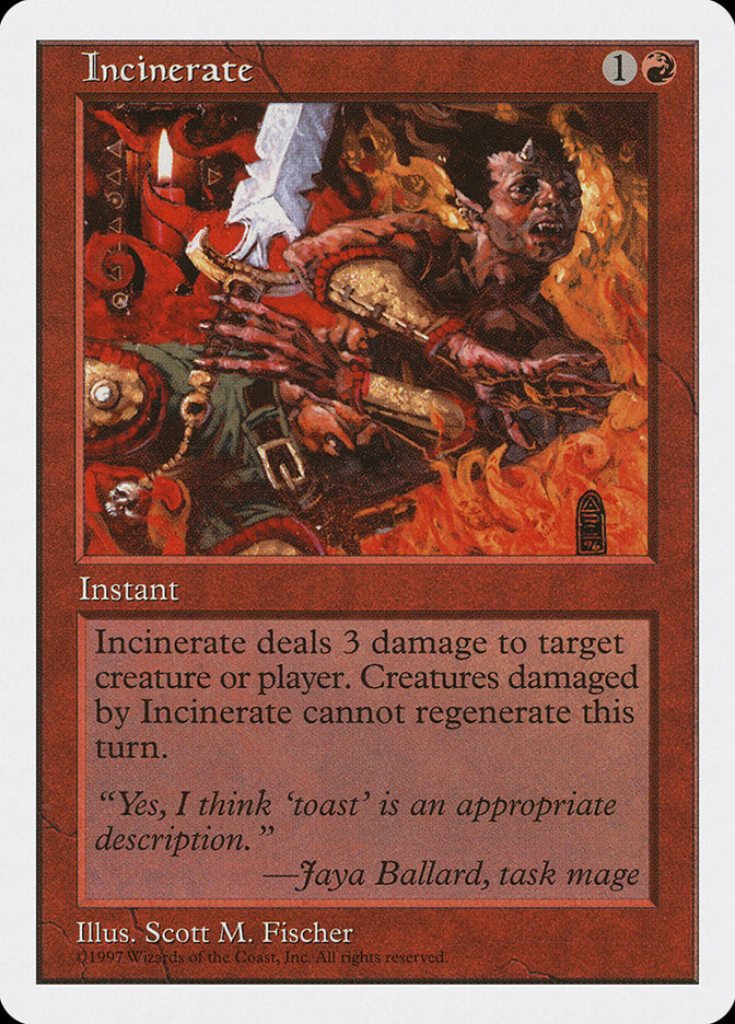 Incinerate [Fifth Edition] | Webway Games