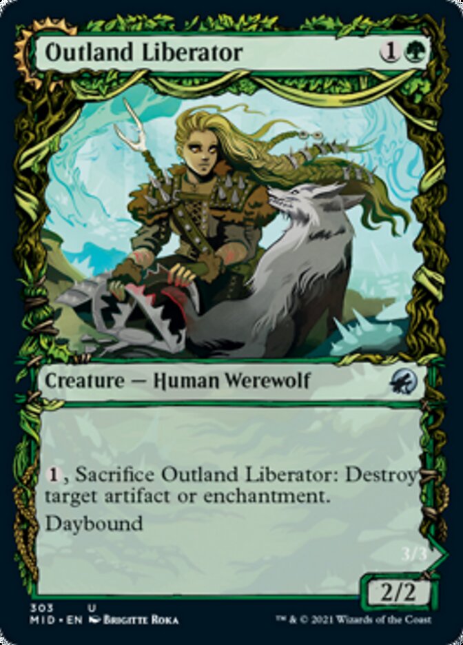 Outland Liberator // Frenzied Trapbreaker (Showcase Equinox) [Innistrad: Midnight Hunt] | Webway Games