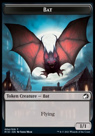 Bat Token [Innistrad: Midnight Hunt Tokens] | Webway Games